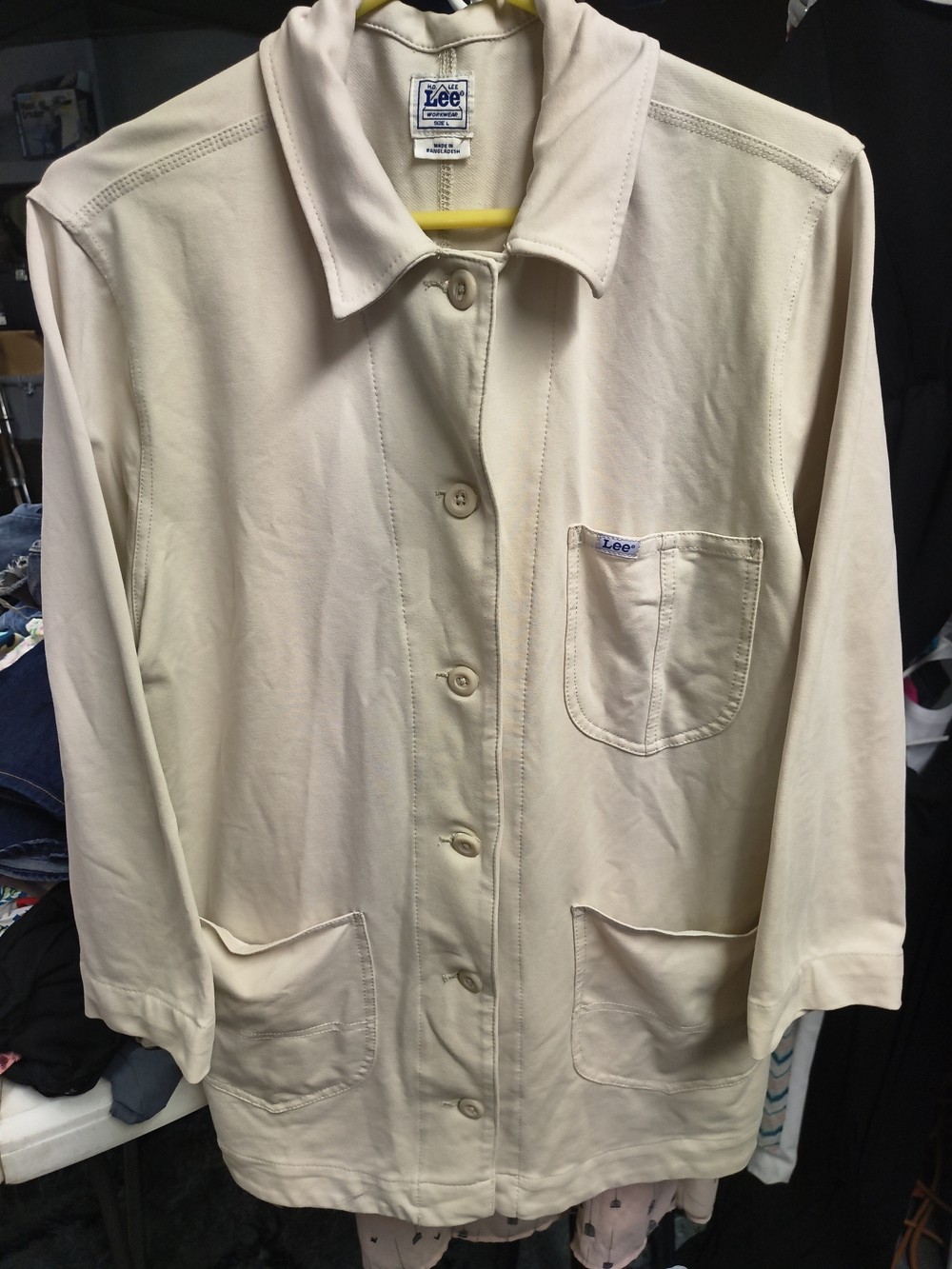 Lee Women's Cream Button-Up Jacket